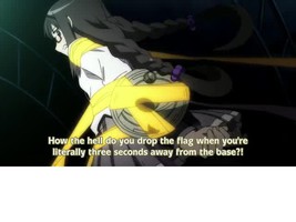 Sayaka Dropped The Flag